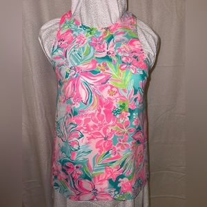 Light weight multi colored tank blouse